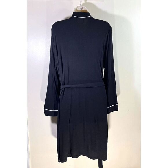 Alfani NWT size S Black/White trim short Robe - Picture 4 of 7